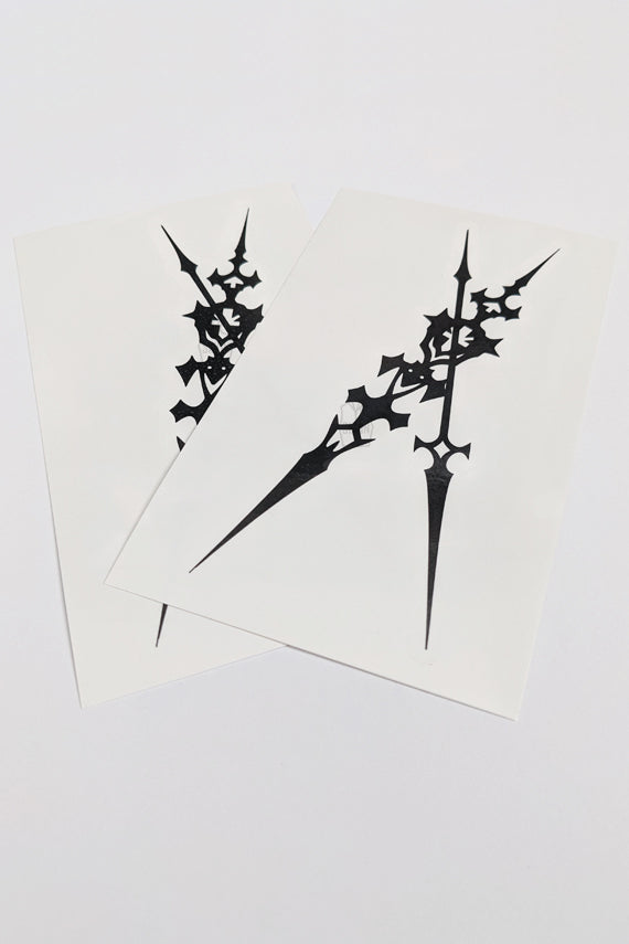 Abstract ornamental artwork with intricate black and white design on Craiyon